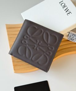 【一粒万倍日に♪】ロエベ★メンズ パズル バイフォールド 二つ折り財布 2607XGJ-L1140【棕色】