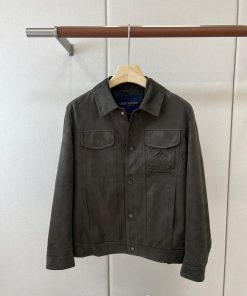 【男の魅力引き立てる】ルイヴィトン★洒落メンズ スエード アウター ジャケット 2609A8400-LU001