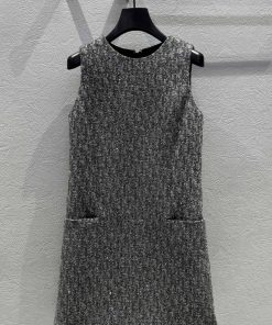女性ファッション 秋冬新作 クリスチャンディオール キャミソールドレス 2610DYJ330-DI050